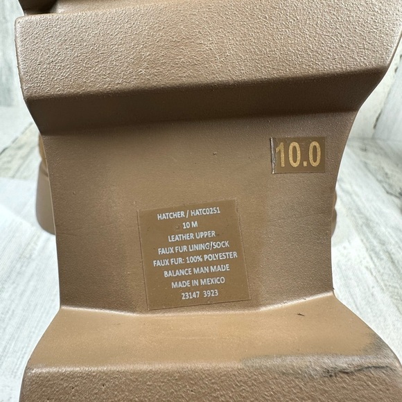 New STEVEN MADDEN Hatcher Bootie Chestnut Suede Faux Fur#1291 - Picture 12 of 13